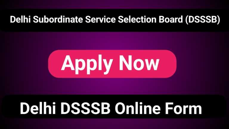 delhi dsssb online form